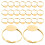 250Pcs Adjustable Golden Ring Components Iron Blanks for DIY 2