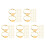 250Pcs Adjustable Golden Ring Components Iron Blanks for DIY 4