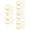 250Pcs Adjustable Golden Ring Components Iron Blanks for DIY 5