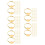 250Pcs Adjustable Golden Ring Components Iron Blanks for DIY 7