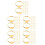 250Pcs Adjustable Golden Ring Components Iron Blanks for DIY 8