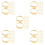 250Pcs Adjustable Golden Ring Components Iron Blanks for DIY 9