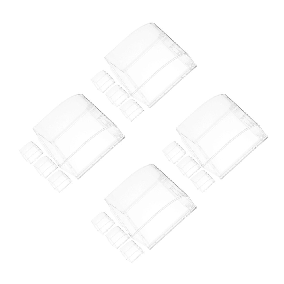 16Pcs Weatherproof Transparent Abs Outlet Protectors For Wall Sockets 3722485315192