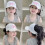 (Creamy White) Kids Baseball Cap Bowknot Summer Sun Hat 1