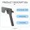 (As show, One size) Ophthalmology lorgnette 17 pinhole black plastic vision test eye blocker 5