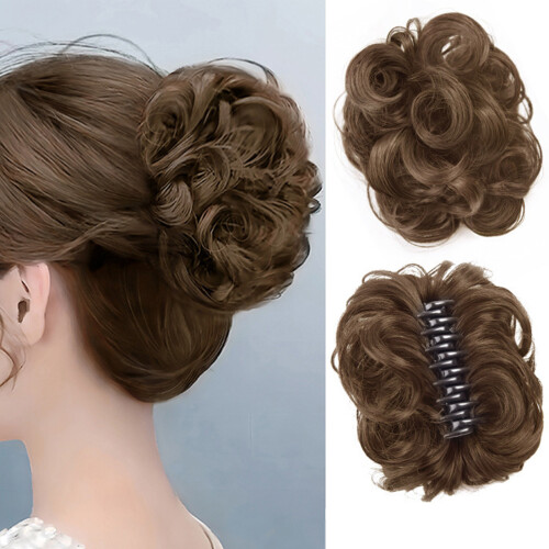 (4) Women\'s Hair Bun Maker - Black/Brown Updo Tool 2