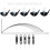 (Black) 3D Golf Tee Stand - ABS, Gift for Golf Lovers 3