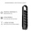 (Black) 3D Golf Tee Stand - ABS, Gift for Golf Lovers 4