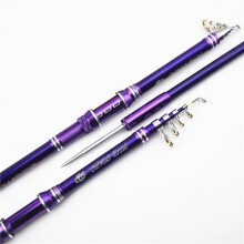 (Purple Stake, 3.0) Carbon Fiber Surf Rod w/ Spike & Reel Seat