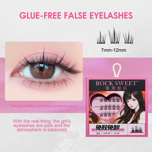 (Single box) Pre-Glued Manga Lash Clusters, C Curl, DIY Makeup