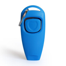 (Light Blue) Dog Clicker Pet Training Tool Lightweight Material with whistle 2 in 1 Design Suitable for Cats Puppy Horses