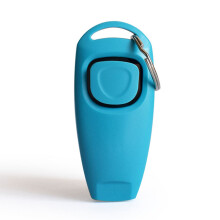 (Sky Blue) Dog Clicker Pet Training Tool Lightweight Material with whistle 2 in 1 Design Suitable for Cats Puppy Horses