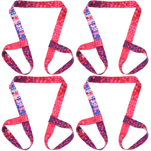 4Stk Strap Skischuh Strap Mehrfarbig Polyester Baumwolle