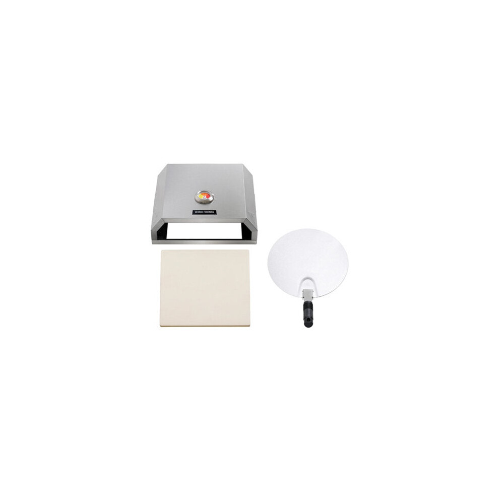 George Foreman 12 Inch Bbq Grill Top Pizza Oven With Stone