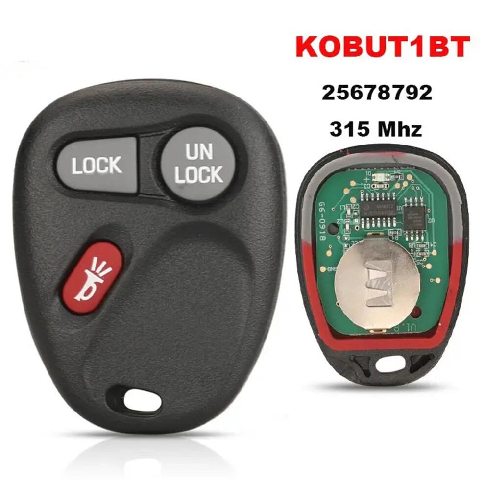 Remote Car Key 315Mhz For Buick/Chevrolet/Gmc Jimmy Safari Sierra Sonoma Yukon Kobut1bt 25678792 6935161684582