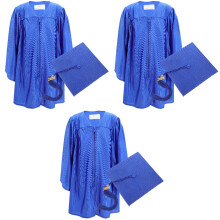 3Sets Schulabschluss Robe Mit Verstellbarer Kappe Quaste 2024
