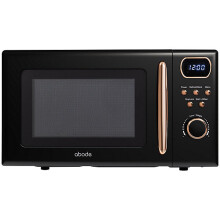 Abode Retro 20L 800W Digital Microwave Black and Rose Gold