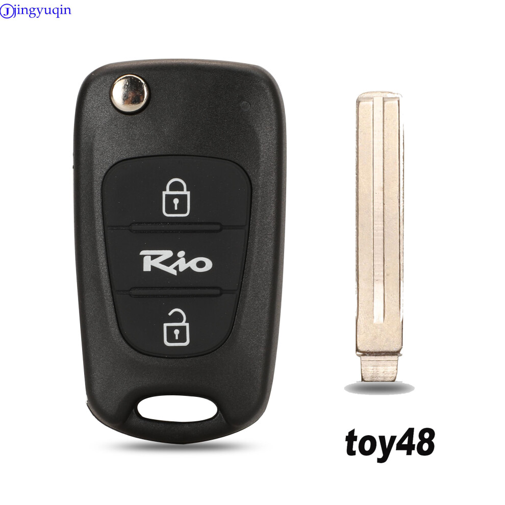 Remote Car Folding Key Case Cover Shell Fob For Kia Rio 3 Picanto Ceed Cerato Sportage K2 K3 K5 Soul 3Buttons 6935161684544