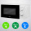 Abode White 20L Manual Microwave 700W with Defrost Settings 3