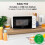 Abode White 20L Manual Microwave 700W with Defrost Settings 7
