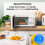Abode White 20L Manual Microwave 700W with Defrost Settings 8