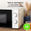 Abode White 20L Manual Microwave 700W with Defrost Settings 9
