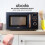 Abode Retro 20L 800W Digital Microwave Black and Rose Gold 3