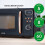 Abode Retro 20L 800W Digital Microwave Black and Rose Gold 5