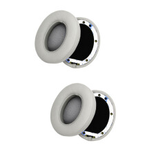 2Paare Leder Ohrpolster Für Headset, Hellgrau, Komfortabler Ersatz