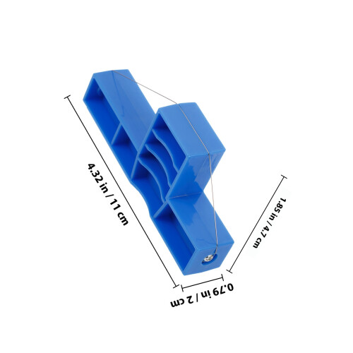 Modellier Ton 11,00x4,70x2,00 Cm Blau 1