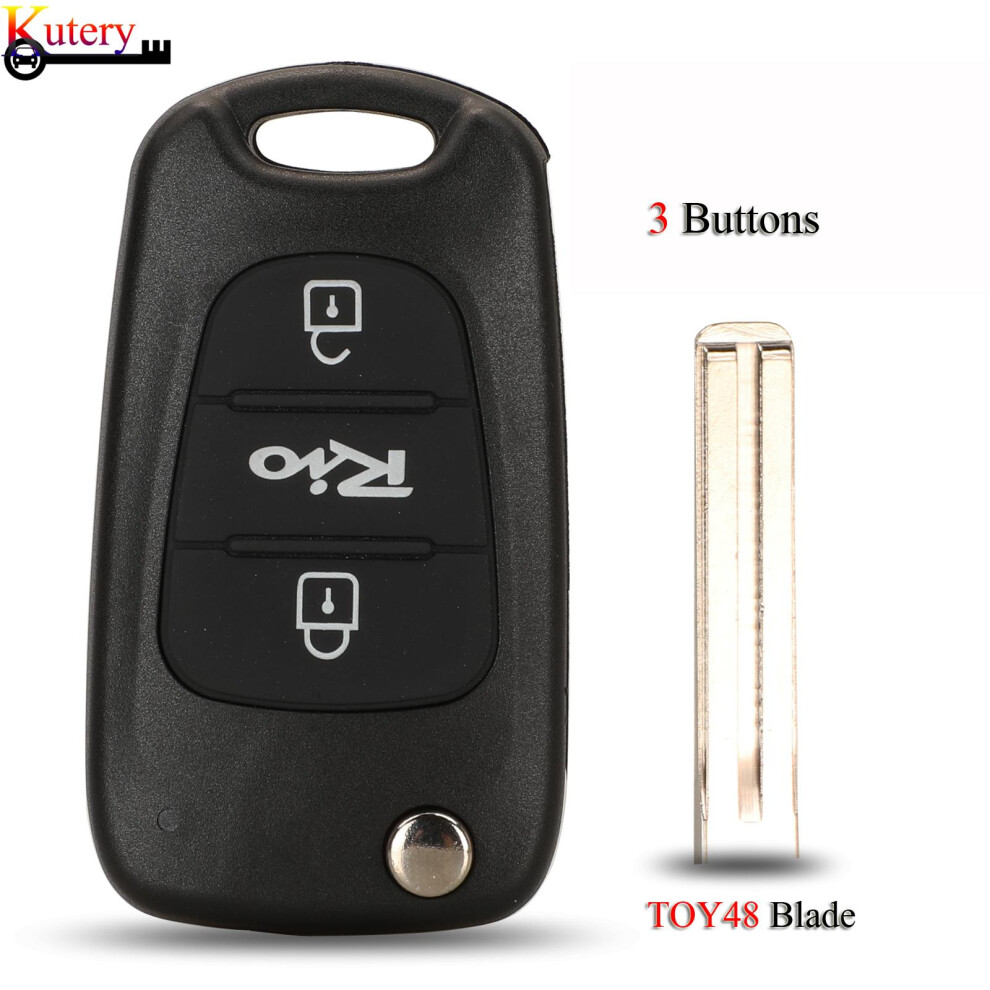 Folding Remote Car Key Shell For Kia Rio Picanto Ceed Cerato Sportage Soul K2 K3 K5 3Buttons Key Shell Replacement 6935161682120