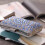 Blaue Abend Clutch Damen Leder 6