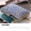 Blaue Abend Clutch Damen Leder 9