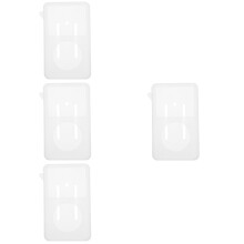 4Pcs Daily Use White Silicone Music Player Covers Sleeve Protectors