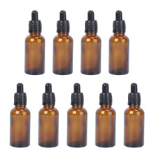 27Pck Refillable Glasflaschen Mit Tropfer Leere Flaschen Kaffeefarbe