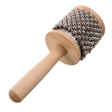 Cabasa Bois Léger Beige Jouet Rythmique Musical Pour Enfants