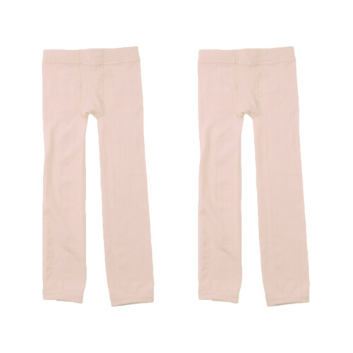2Stk Mädchenstrumpfhosen Beige Premium Stretch Komfortabel 2