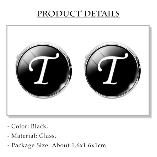 1Glass Collar Button Eenvoudig Design Zwart Accessoire 1