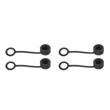 4Pièces Bouchons De Connecteur Plastique Noir Étanches Pour Ports USB