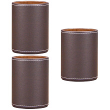 3Stk Leder Pen Holder Multifunktionaler Schreibtisch Organizer