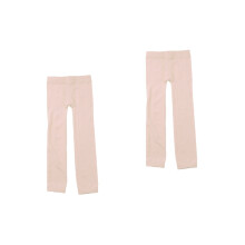 2Stk Mädchenstrumpfhosen Beige Premium Stretch Komfortabel