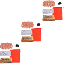3Ensembles Coffret En Bois Pour Jeux Familiaux Et Fêtes Colorés