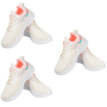 3Paare Damen Sportschuhe Weiß Leicht Mesh Atmungsaktiv Tennis Sneaker