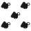 5Pcs PU Craft Kit DIY Black Shoulder Bag Handbag Making Materials Set 1