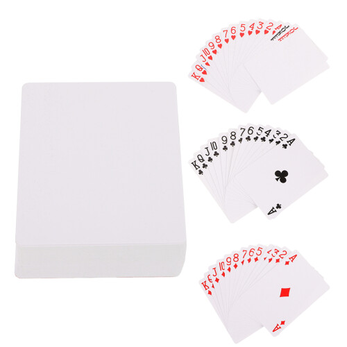 4Ensembles Cartes Blanches Papier Pour Jeux DIY Décoration 1