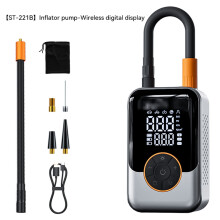 Electric Car Air Pump Portable Tire Inflator Wireless Air Injector LCD Display Air Compressor For Car Motorcycle Bike Tyre Ball