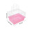 Cage Voyage ABS Rose Portable Pour Perroquets Petits Animaux 2