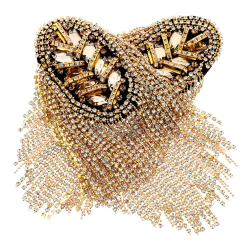6Pièces Épaulettes Dorées À Chaînes Pour Costume 1