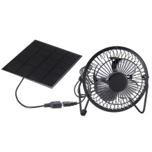 4 Inch Solar Exhaust Fan Mini Ventilator Sun Panel Powered Fan Cooling Ventilation USB Solar Powered Panel for Home Office