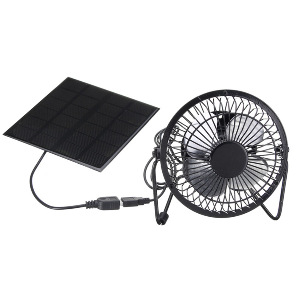4 Inch Solar Exhaust Fan Mini Ventilator Sun Panel Powered Fan Cooling Ventilation Usb Solar Powered Panel For Home Office 6935161645231